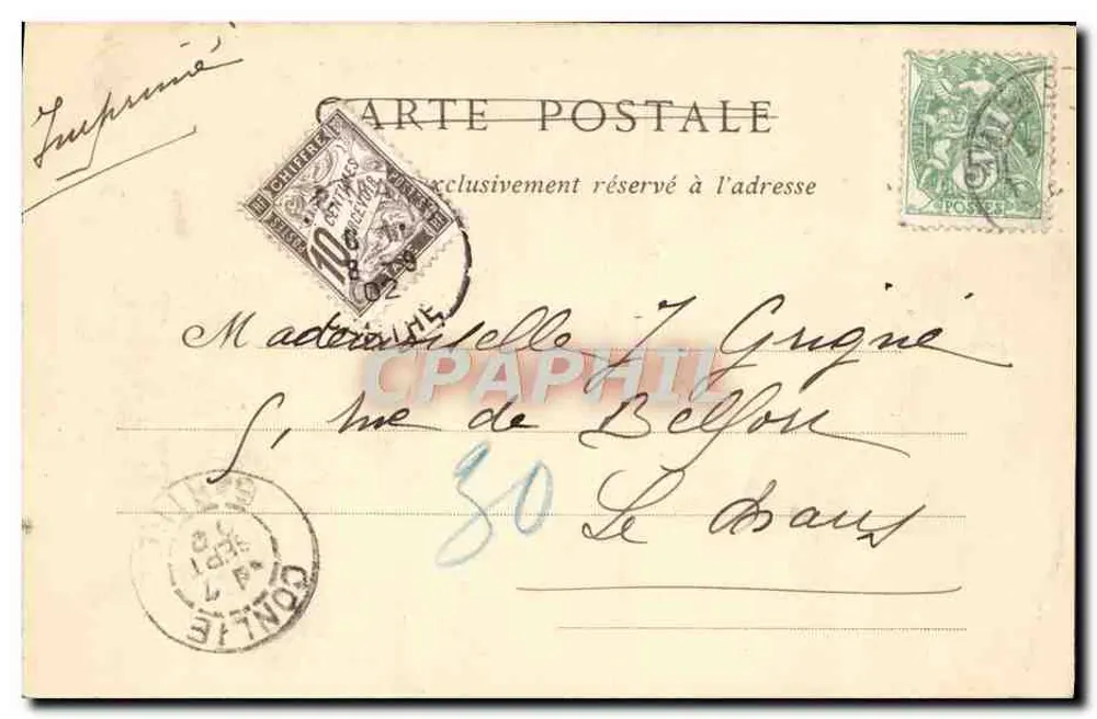 Alençon — A Igreja de Nossa Senhora — Editor N.B. Chot. n°6 - Verso