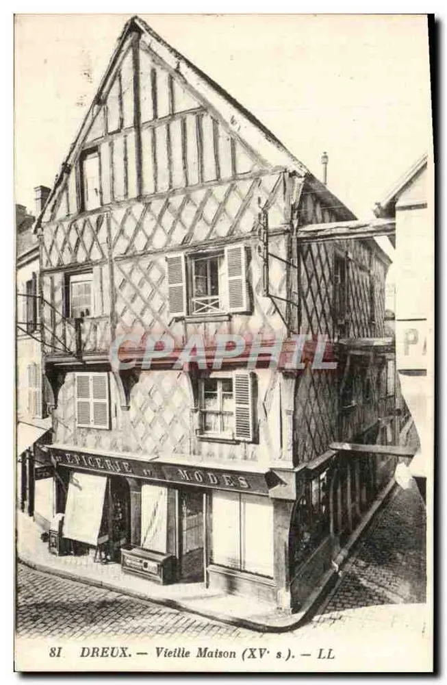 Dreux — Vieja Casa (siglo XV) — LL - Anverso