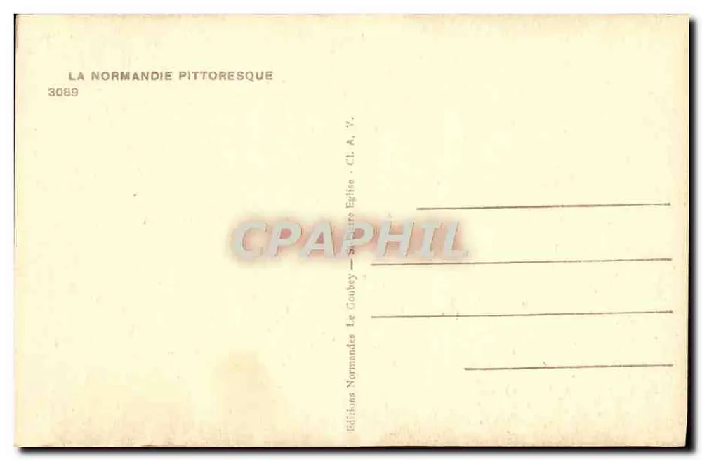 Les tristes zallumettes — si cha continue j'vais être le gas d'Falaise ! — La Normandie Pitttoresque, n° 3089 - Rückseite
