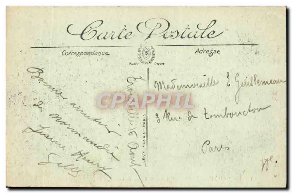 Trouville — Die Strandpromenade und die Rue de Paris — LL. - Rückseite
