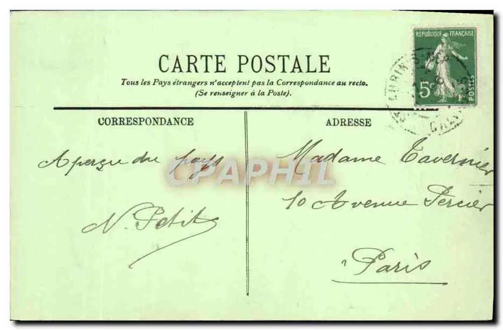 Saint-Aubin — A Praia — LL - Verso