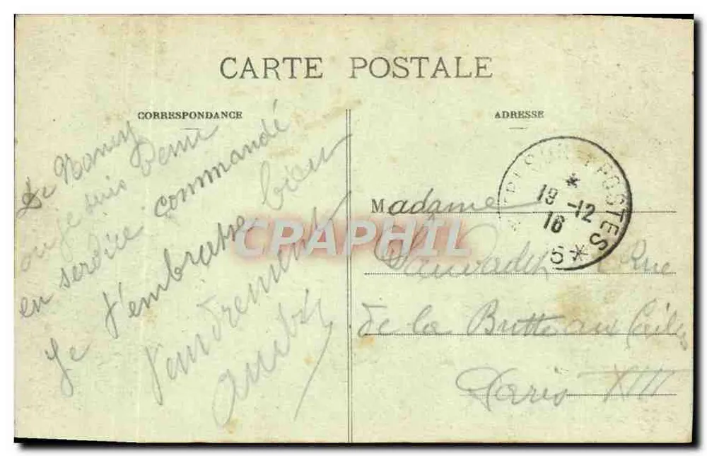 NANCY - Die Station (Ansicht von der Place Thiers) — ROYER ET Cie, NANCY, n° 95 - Rückseite