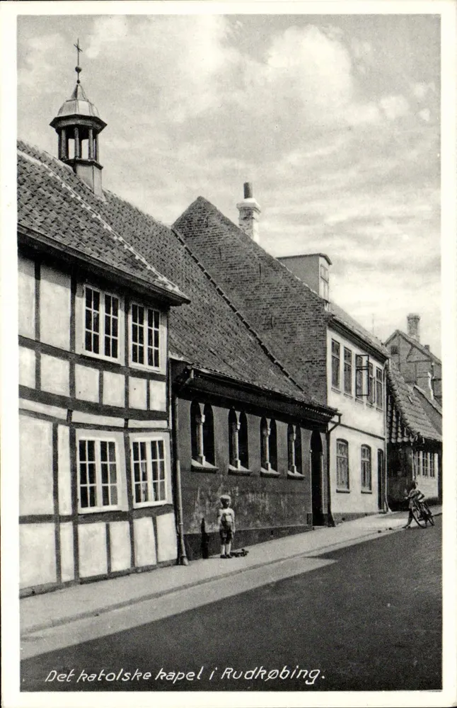Kaplica katolicka w Rudkøbing — wydawca Poul W. Christensens Boghandel, nr 455 - Awers