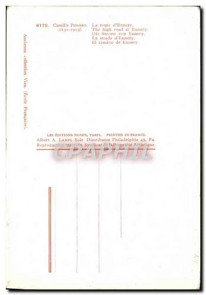 एन्नेरी के रास्ता — कैमिले पिसारो (1831-1903) — एडिशन्स नोमिस, पेरिस - पीछे