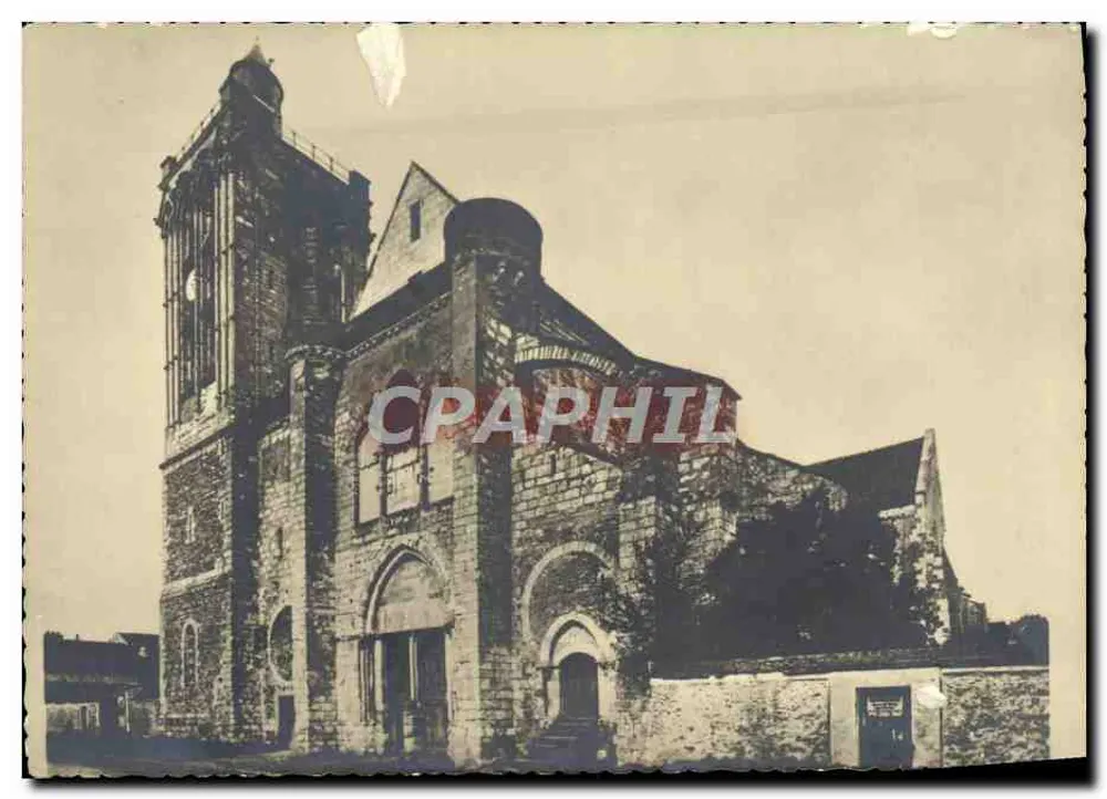 Champeaux (Seine-et-Marne) — Collégiale Saint-Martin, façade actuelle — Éditions d'Art Marrel - Anverso