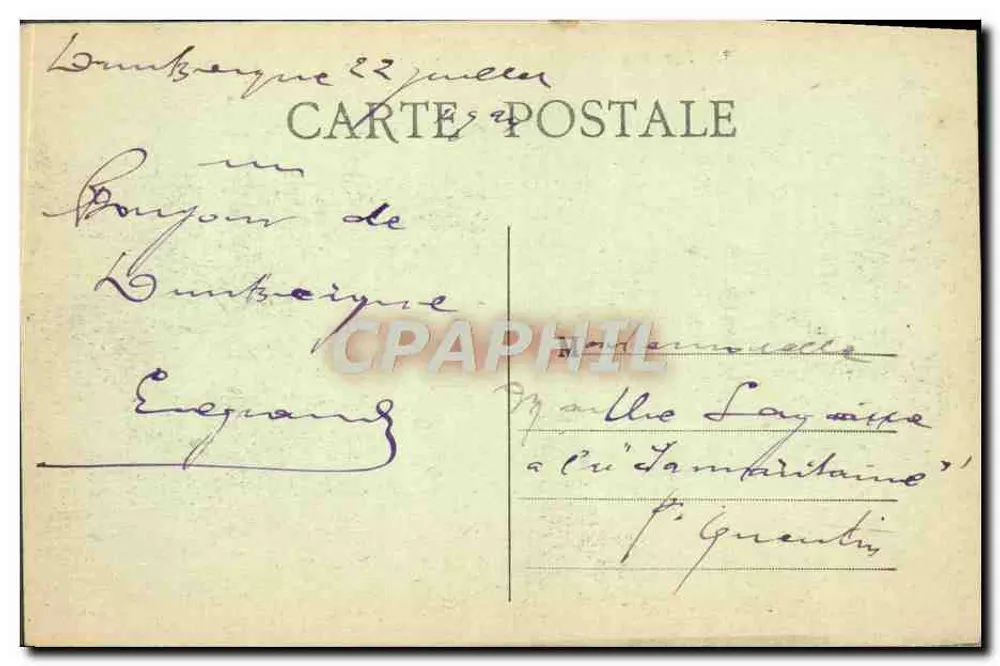 Lendas de Saint-Saulge — Os Coelhos — Imp. H. Wayer, Prémery - Verso