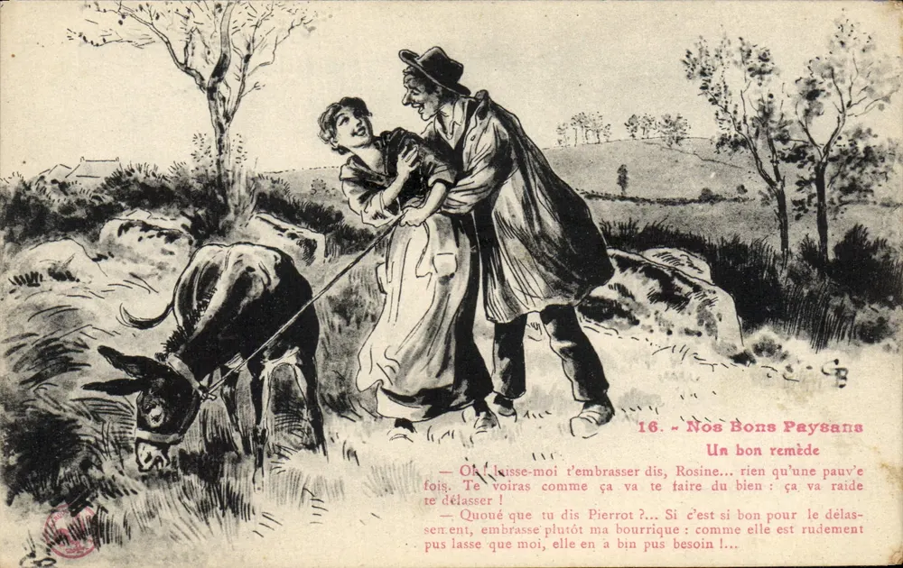 Bäuerlein und Esel — Unsere guten Bäuerlein, ein gutes Rezept — Verlag nicht sichtbar, n° 16 - Vorderseite