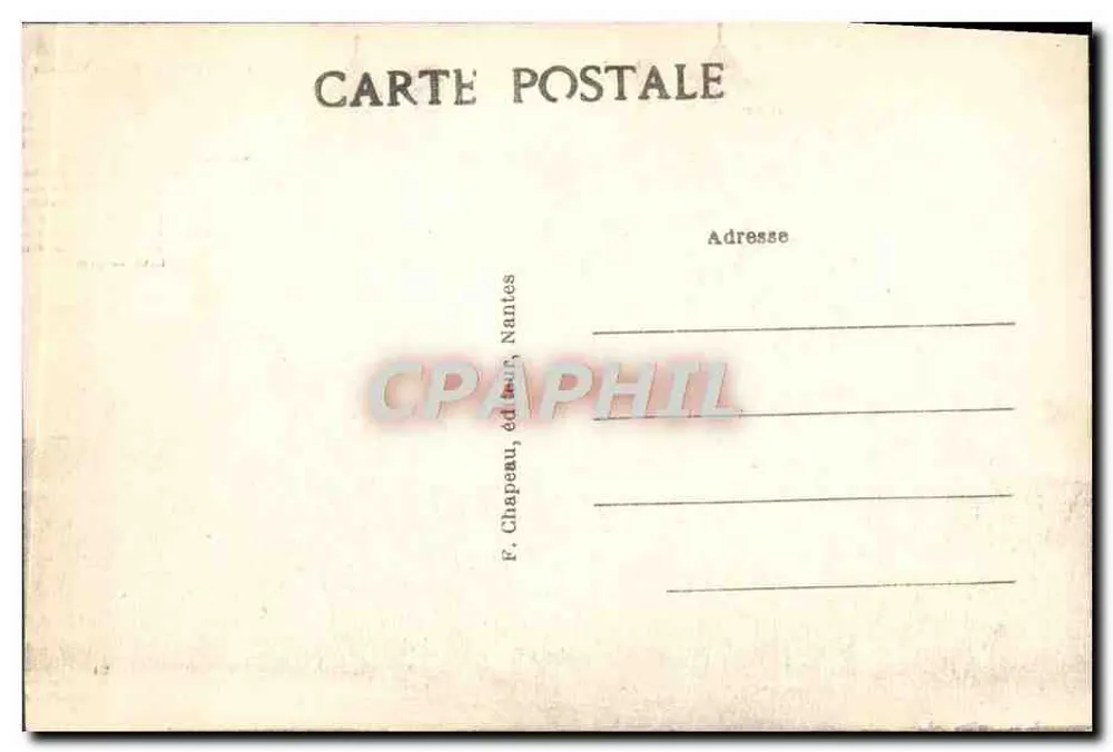 Guérande (Loire-Inf.) — Porta Saint-Michel — F. Chapeau, editor, Nantes - Verso