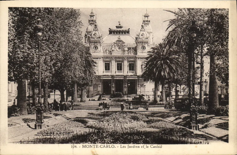 Monte-Carlo — Die Gärten und das Casino — Ausgabe 'La Cigogne', Monaco - Vorderseite