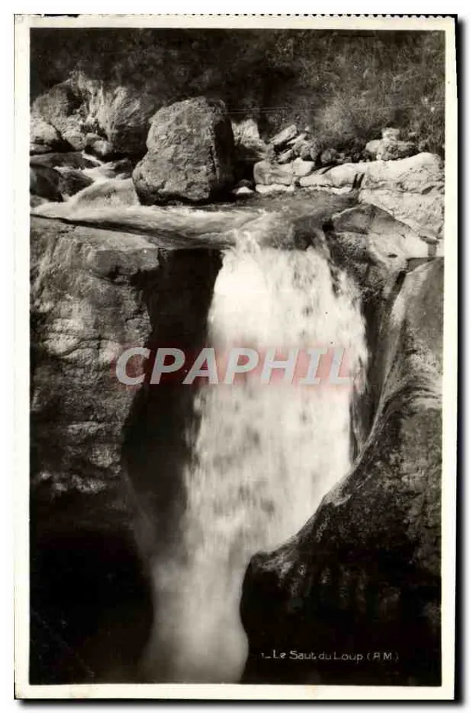 Le Saut du Loup (Alpes-Maritimes) — cachoeira — Edição E. Alby-RAC - Frente