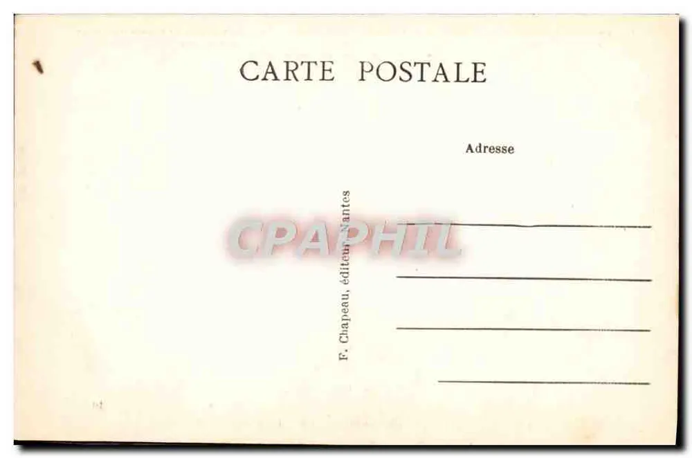 Le Pouliguen (Loire-Inf.) — An der Küste — Die Grotte der Korrigans — F. Chapeau, Verlag Nantes - Rückseite