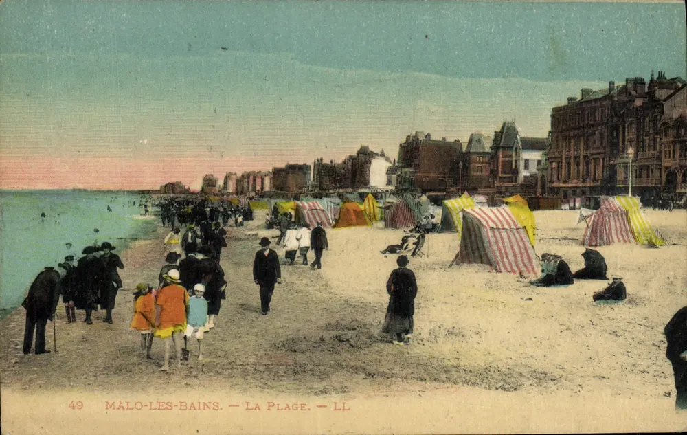 Malo-les-Bains — A Praia — LL - Frente