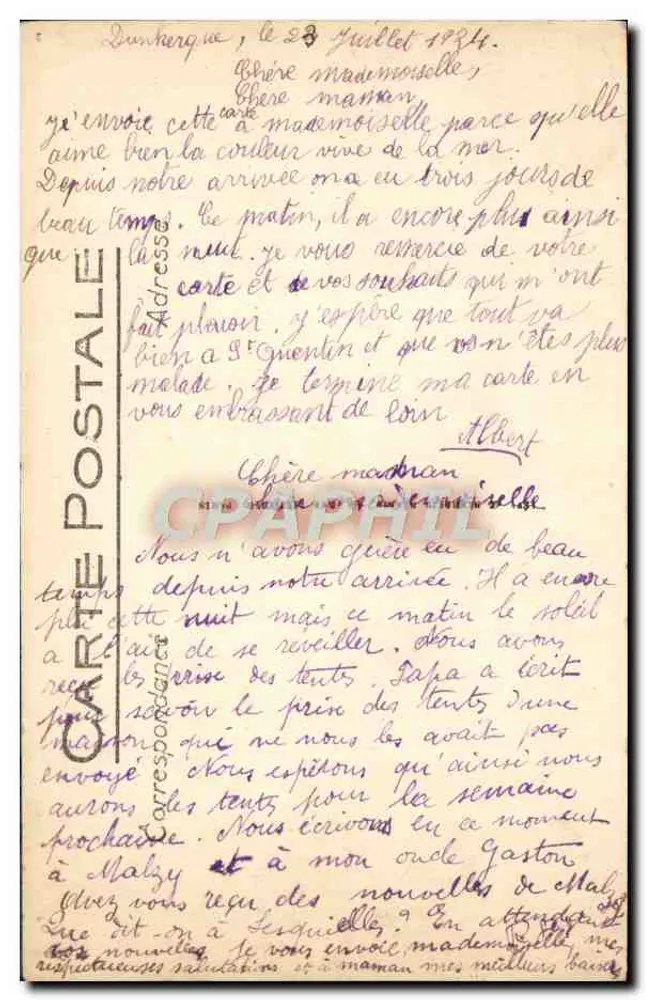 Malo-les-Bains — A Praia — LL - Verso