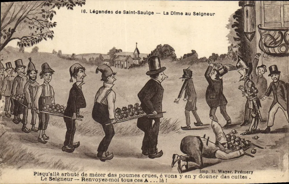 Legenden von Saint-Saulge — Die Zehnte an den Herrn — Druck von H. Wayer, Prémery - Vorderseite