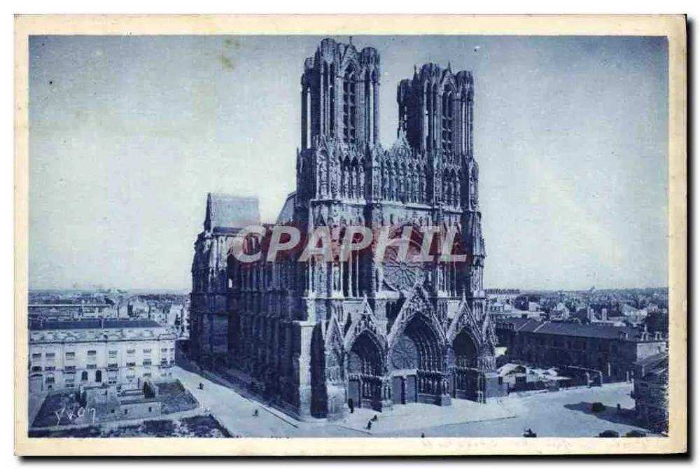 Reims (Marne) — A Catedral — Edições d'Art Yvon, n°40 - Frente