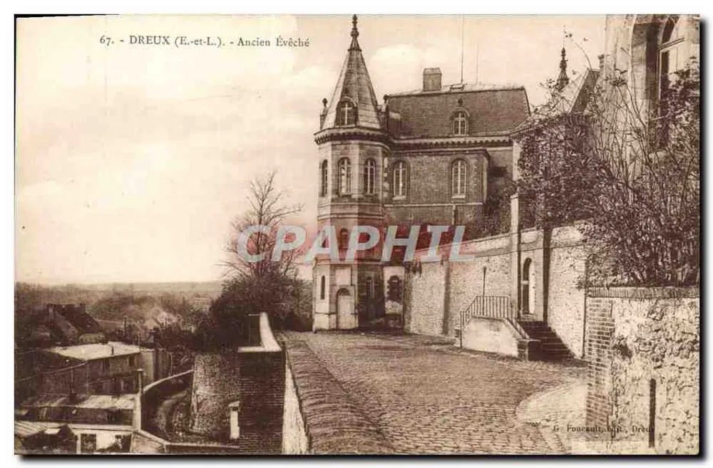 Dreux (E.-et-L.) - Antigo Bispo — G. Fournault, impr. Dreux - Frente