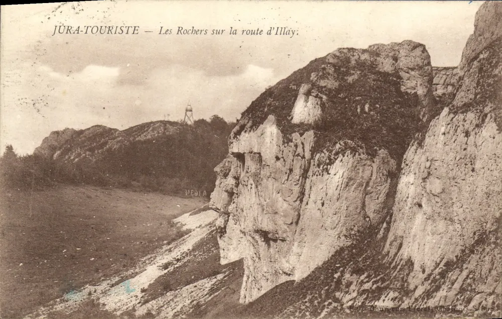 Die Felsen auf der Straße nach Illay — JURA-TOURISTE — Verlag JURA-TOURISTE - Vorderseite