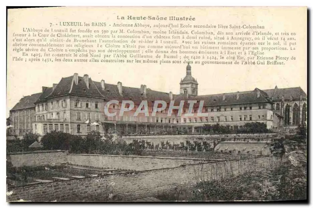 LUXEUIL-LES-BAINS — Ehemalige Abtei, heute Sekundarschule Saint-Colomban — Verlag: Artéfactique Rueglet, Pongerolys - Vorderseite