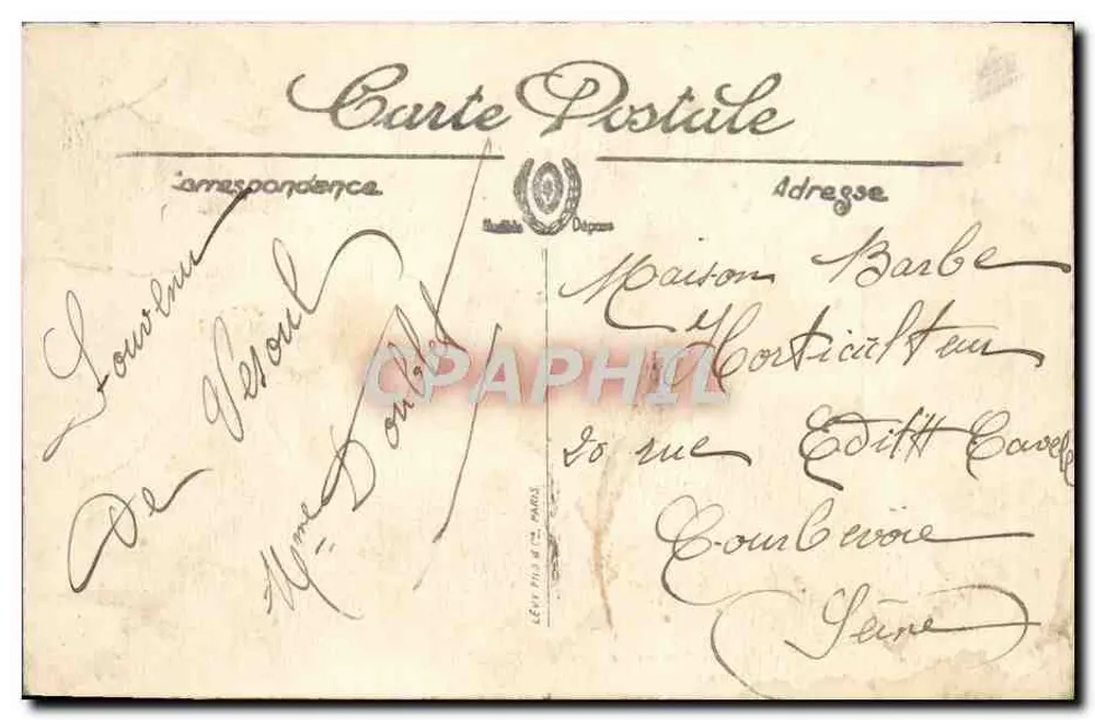 Vesoul — Panorama tirado dos Vignobles — LL. - Verso