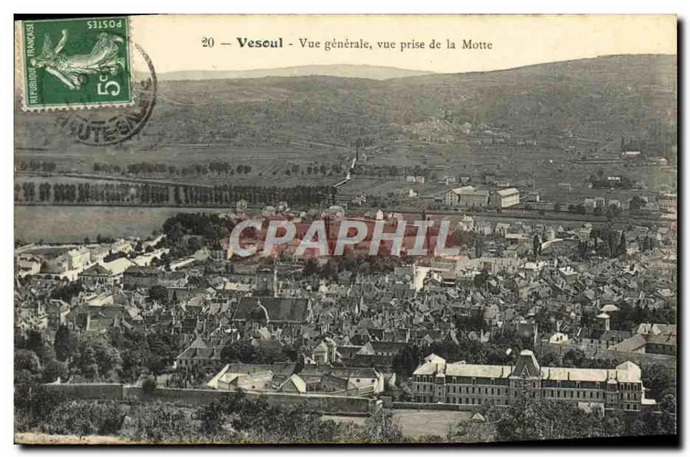 Vesoul - Allgemeiner Blick, Blick vom Motte — Verlag nicht sichtbar, Seriennummer 20 - Vorderseite
