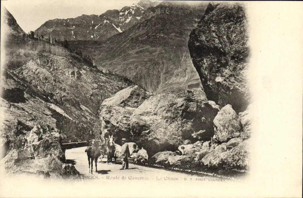 L'Ankès - Estrada de Gavarnie - O Caos - D. T. Fot. Lourdes - Frente