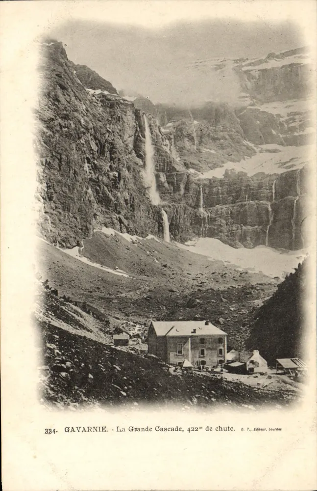 GAVARNIE - A Grande Cascata, 422 m de queda — D. T., Editor, Lourdes - Frente