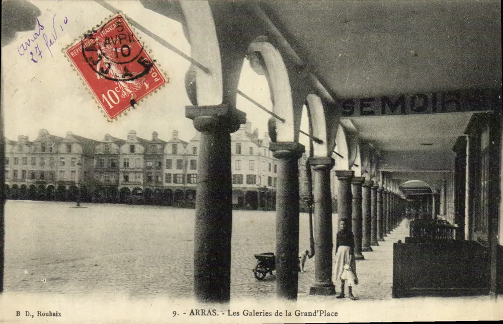 Arras - As Galerias da Grand'Place — B. D., Roubaix, n°9 - Frente