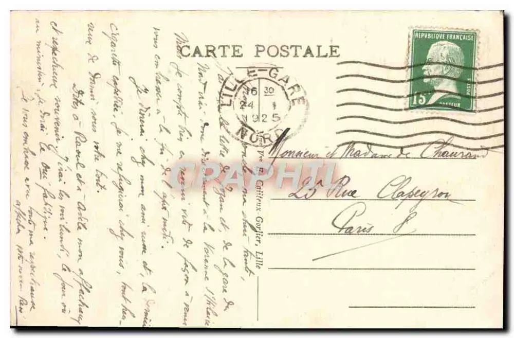 LILLE - Porta Saint-Maurice — E. C. n°114 - Verso