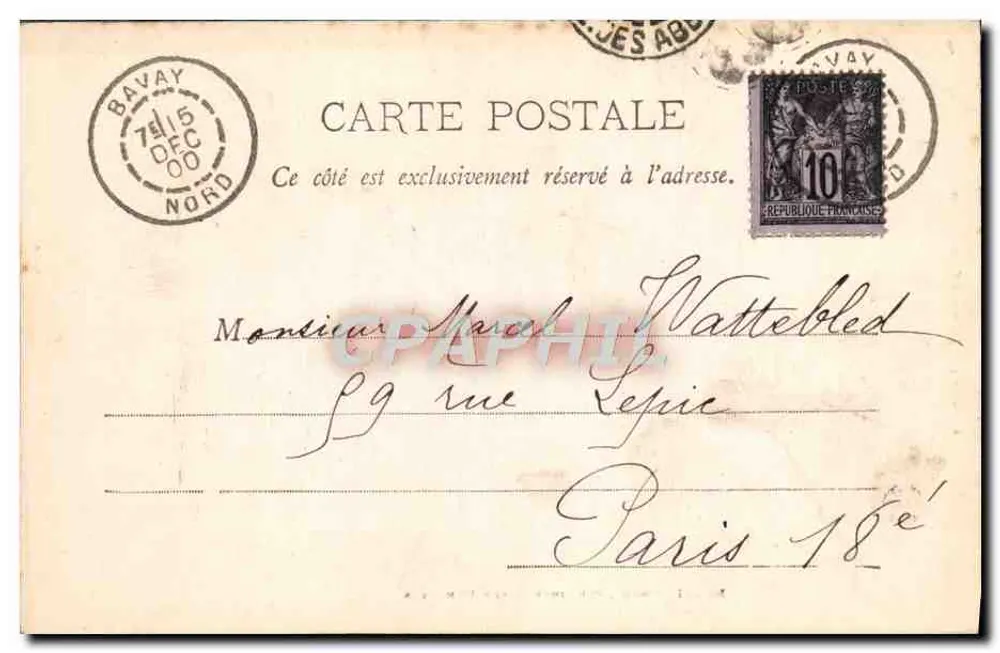 Bavay (Nord) - Ruínas Gallo-Romanas — E. Chaseray, Val St Pierre Verrins (Aisne) - Verso