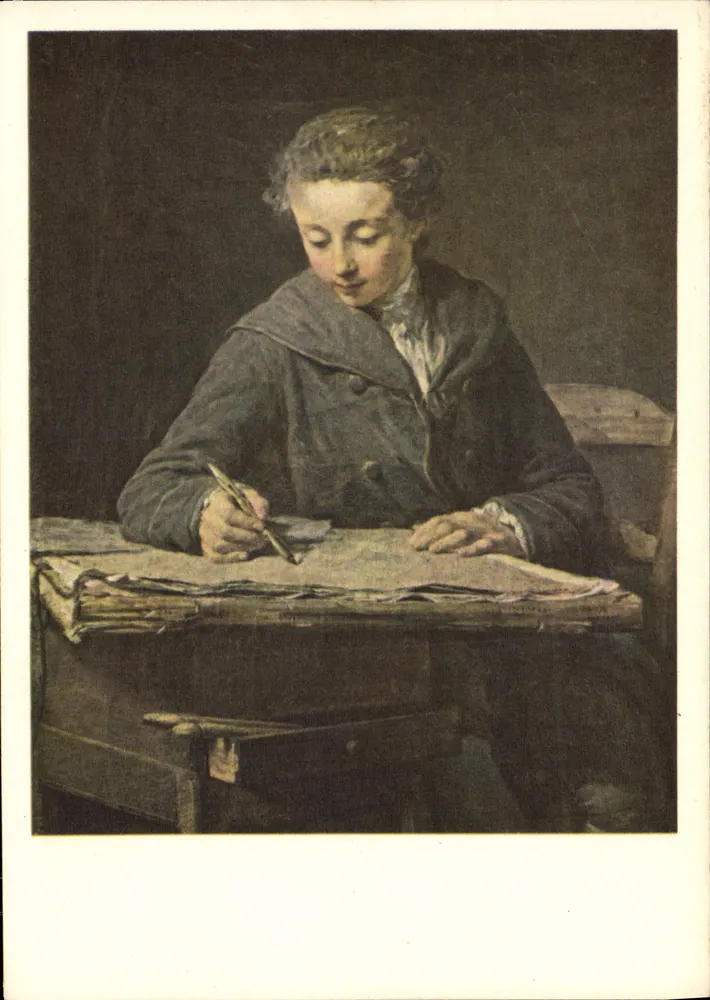 Nicolas-Bernard Lepicié — Der kleine Zeichner — Éditions de la Loterie Nationale, Serie E - Vorderseite