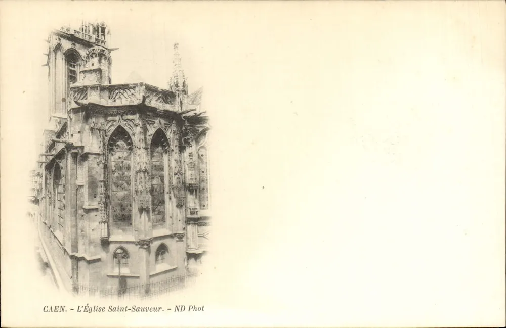Caen — Uitzicht op de kerk Saint-Sauveur — ND Phot - Voorkant