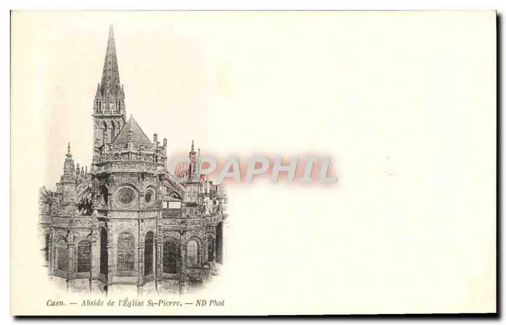 Caen — Abside da Igreja de São Pedro — ND Phot - Frente