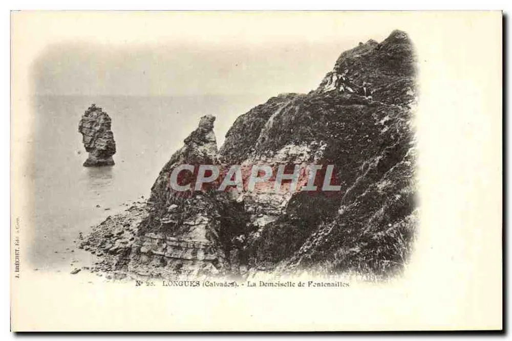 Longues (Calvados) — Die Dame von Pontennailles — J. Barchet, Verlag, Nr. 52 - Vorderseite