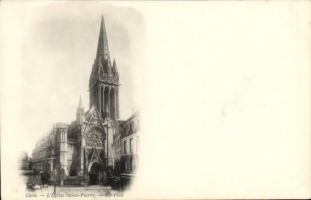 Caen — A Igreja de São Pedro — ND-Phot - Frente