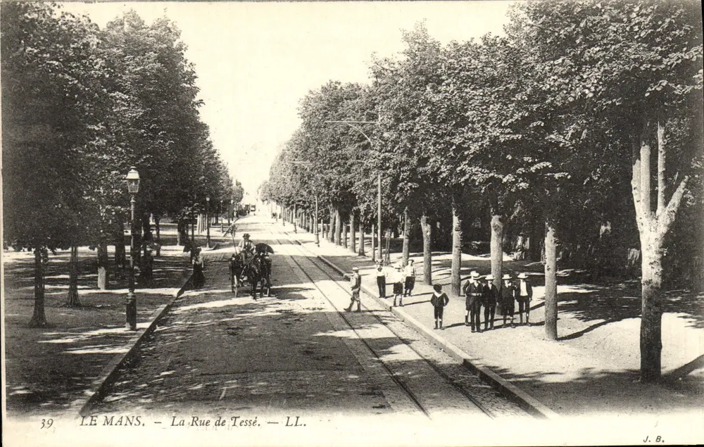 Le Mans — A Rue de Tessé — LL. — J. B. - Frente