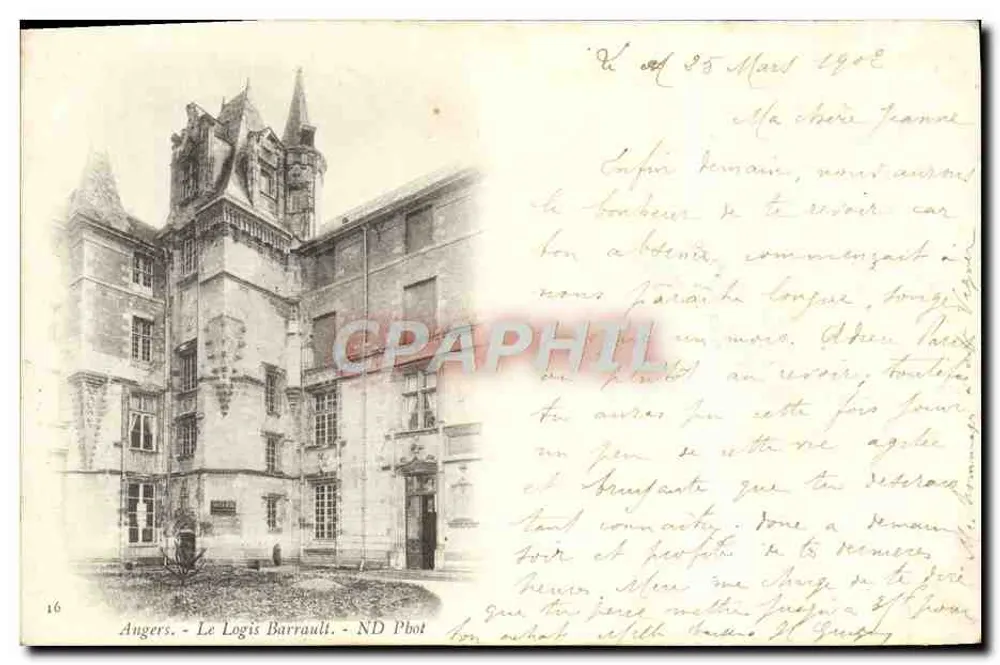 Angers - O Logis Barrault — ND Pbot, n°16 - Frente