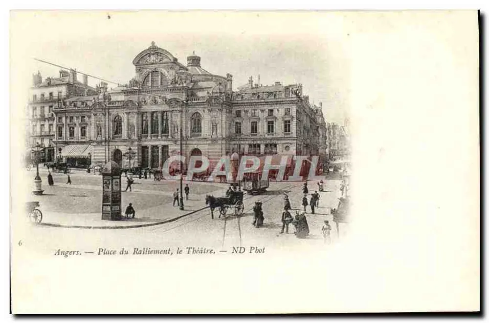 Angers — Place du Ralliement, das Theater — ND Phot - Vorderseite