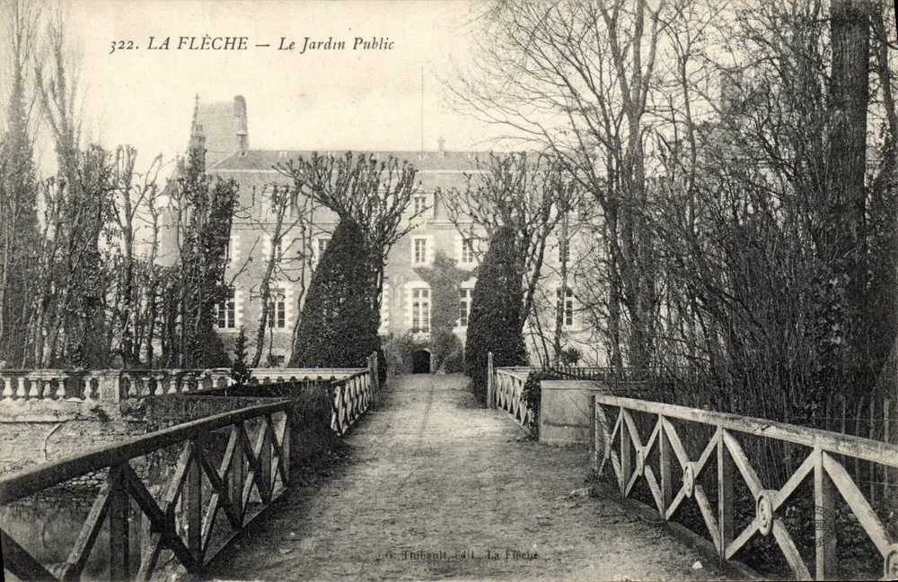 La Flèche — O Jardim Público — G. Thibault, editora, La Flèche - Frente