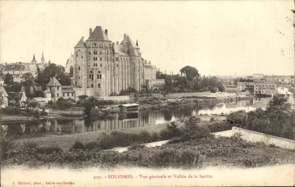 Sablé-sur-Sarthe — Allgemeiner Blick und Tal der Sarthe — J. Malicot, Fotografie — Nr. 920 - Vorderseite