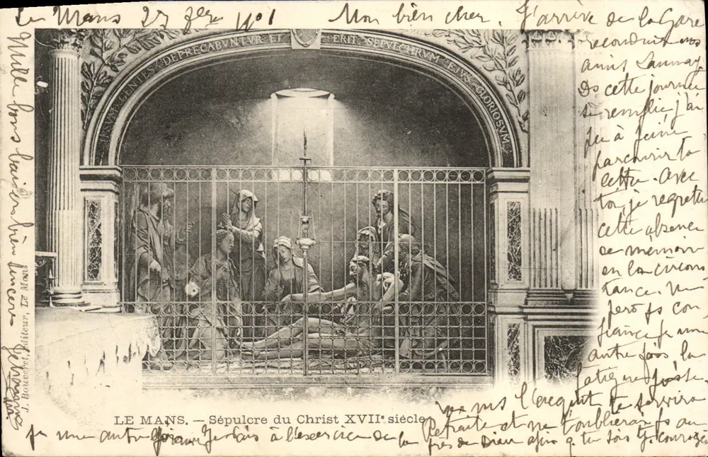 Le Mans — Sépulcre du Christ XVIIe siècle — J. Bouvet, lith. à Paris, n° 1 - Frente