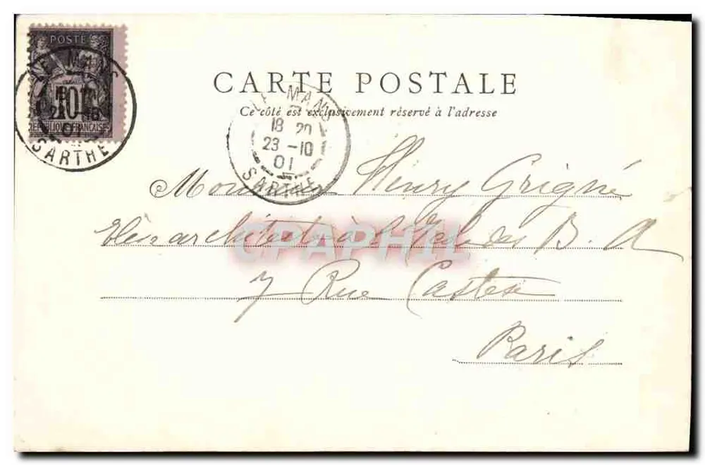 Le Mans — Sépulcre du Christ XVIIe siècle — J. Bouvet, lith. à Paris, n° 1 - Verso