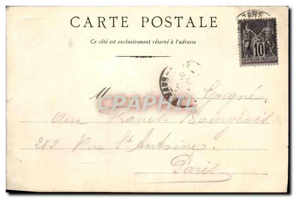 Rua do Túnel — Le Mans — Editor: G. Cadot - Verso