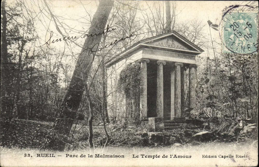 RUEIL — Parque da Malmaison — O Templo do Amor — Edição Capelle Rueil - Frente