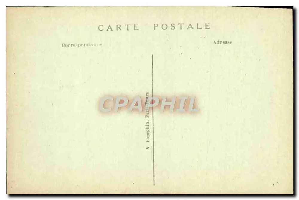Zimmer des Ersten Konsuls in den Tuilieren — Malmaison (S.-et-O.) — A.P. - Rückseite