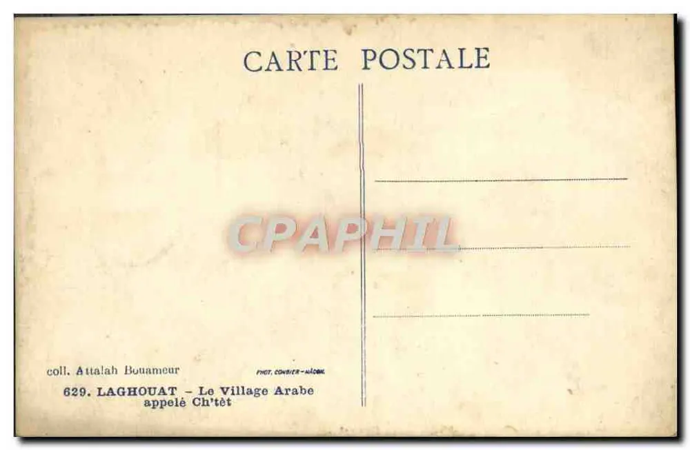 Laghouat — El Pueblo Árabe llamado Ch'tét — coll. Attalâh Bouameur - Reverso