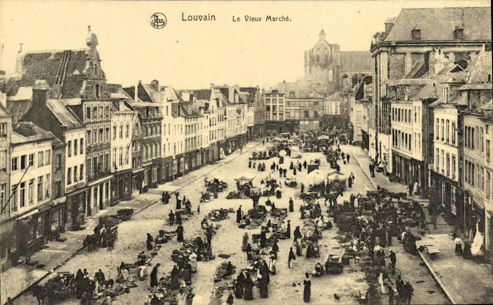 Louvain — Le Vieux Marché — Éditeur Neils, Série 36, N° 7 - Recto