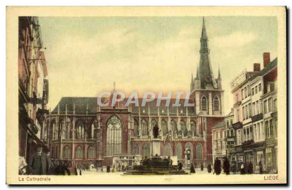 A Catedral — Liège — Editado pelo Grand Itaair — n° 482 - Frente