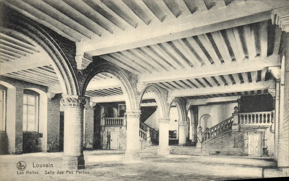 Louvain — Les Halles, Salle des Pas Perdus — N. JELS - Awers