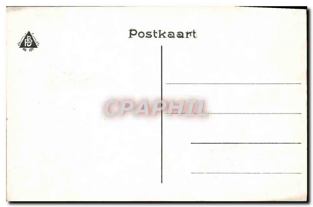 Leuven — Margaretaplats en Post — editor B.S. (logo triângulo) - Verso