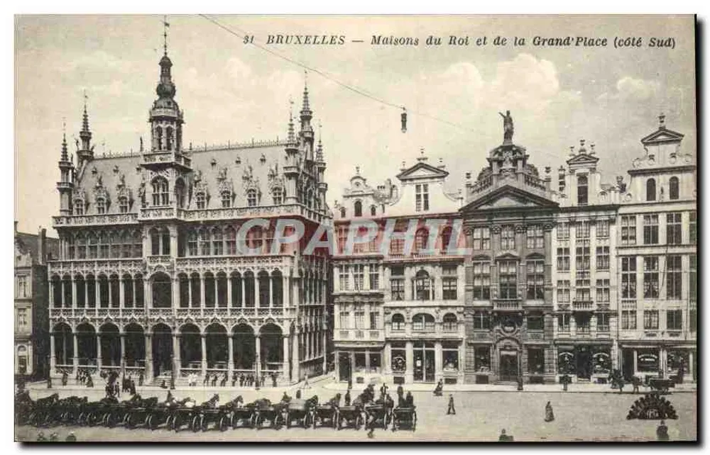 Brüssel — Königshäuser und Grand'Place (Südseite) — Henri Georges, Verlag - Vorderseite